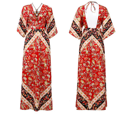 Red vintage dress